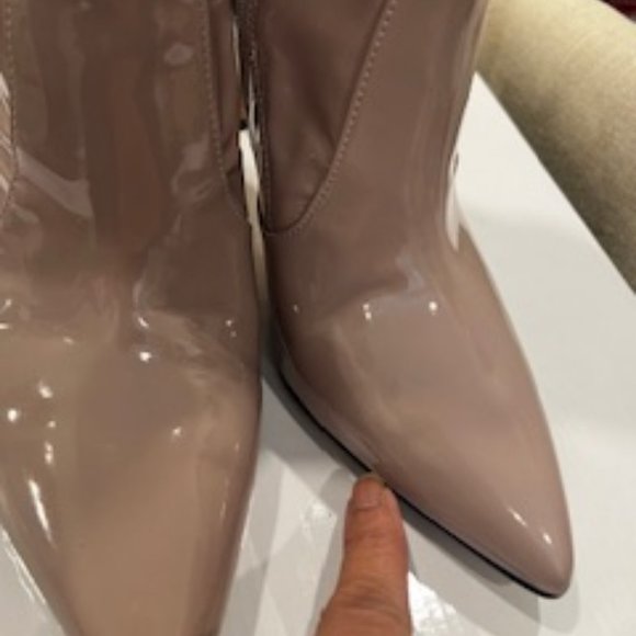 Used Pink Mauve Patent Nine West Women's Jody3 Ankle Bootie - Picture 14 of 16